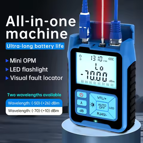 SAIXIAN all in one Mini Optical Power Meter Visual Fault Locator Network Cable Test optical fiber te