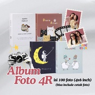 4R CLASSIC Motif Photo Album (4x6 Inch) 100/ photos 4R Family Photo Album