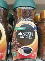 Nescafe Espresso Blend 43 Instant Coffee (Australia Imported) เนสกาแฟ เอสเพรสโซ เบลนด์ 43 กาแฟนำเข้า 250g.exp 02/25