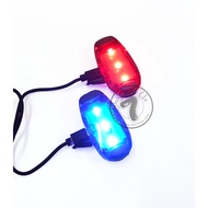 USB Rechrageable Blinker (3 LED) / 5 LED Running Blinker / 5 LED Safety Light / Lampu Jogging / Runn