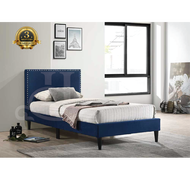 BETTY FURNITURE SINGULAR Velvet Fabric Single Bed Frame