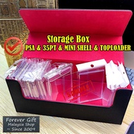 TCG Deck Box Toploader 35PT Kotak Kad | Card Storage Box For PSA BGS Pokémon Card Game | 全哥卡盒 D43 To