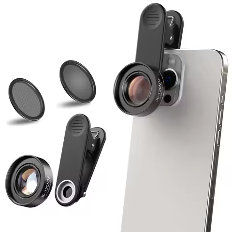 New Upgraded 4K HD 30-120mm Macro Lens Ultra Camera Phone Lens CPL Star Filters for iPhone XS Max Sa