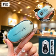 TPU Car Key Case Cover Shell Logo Keychain For Mercedes Benz C S Class W206 W223 S350 C260 C300 S400