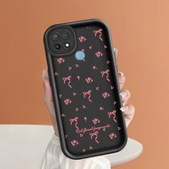 MERAH Casing hp For OPPO A15 A15S Case Kesing Protect Phone TY DLJ C8-2836 Pink Ribbon
