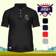 CHICAGO SOX Shirt Polo Collar T-Shirt Tshirt Print Microfiber Dry Fit Jersey Fashion Unisex Casual