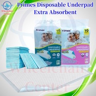 Primes Disposable Underpad Extra Absorbent 70gsm 30'' x 30'' 75cm x 75cm / 24'' x 36'' 60cm x 90cm