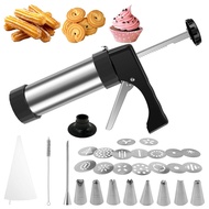 Churro Maker Machine Stainless Steel Churro Press Machine Multifunctional Cookie Press Maker Househo