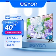 WEYON [ผลิตภัณฑ์ใหม่] ทีวี HD โทรทัศน์ระบบดิจิตอล 40 นิ้วพร้อมอินเตอร์เฟส HDMI（พร้อมรับประกัน 1 ปี）