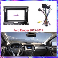 ชุดกรอบแผงแดชบอร์ดเครื่องเล่นซีดี Dvd 9 นิ้ว 2 Din สําหรับ Ford Ranger 2015-2019