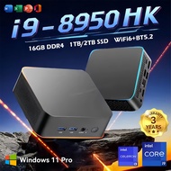 [SG Next-Day Local Warranty] Mini PC i9-8950HK 16GB 2TB SSD Win11 Pro Preloaded Office 4K HDMI  Dual