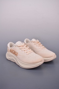 HOKA ONE ONE M Rincon 4เทรนด์กันลื่นกันกระแทกรองเท้าวิ่งกีฬากลางแจ้งสีเบจรุ่นเดียวกับผู้ชายและผู้หญิ