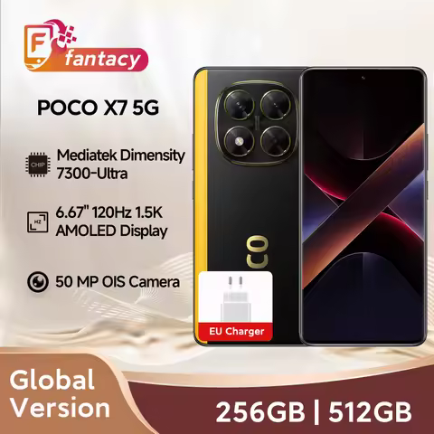 POCO X7 Global Version Smartphone MTK Dimensity 7300 Ultra 6.67" 1.5K AMOLED Display 50MP Camera 45W
