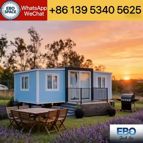 20Ft 40Ft Expandable Container House With Bathroom and Kitchen Fabricated Home Expanding Container H