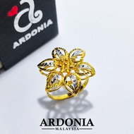 ARDONIA XL Flower Ring 375 Gold (9K Gold 375 Gold/)