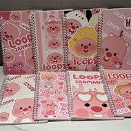 A5 NOTEBOOK A5/ NOTEBOOK A5 DIARY BOOK A5 CUTE LOOPY MOTIF