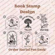 CUSTOM LIBRARY STAMPS / COP BUKU / BOOK STAMP /  LIBRARIAN/EXLIBRIS