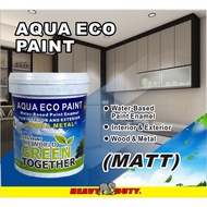 1L AQUA ECO PAINT (MATT) WATER-BASED WOOD & METAL PAINT INTERIOR & EXTERIOR