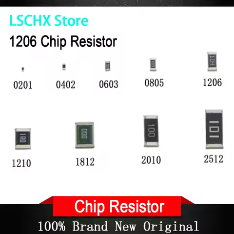 5000PCS 1206 Resistor SMD Accuracy 1% 0 ohm ~ 10M ohm 1K 2.2K 10K 100K 0 1 10 100 150 220 330 ohm 1R