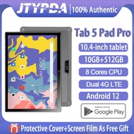 [ FREE Tablet Protective Film ] Tablet Android 2023 5G Samsung Tablet PC 10.4-Inch FHD+Display 10GB RAM+512GB ROM Dual SIM 4G LTE WiFi 2.4/5G Tablet for Kids