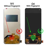 YY 6.43 "หน้าจอแสดงผลสำหรับ Oneplus Nord CE 5G EB2101 EB2103แผงหน้าจอสัมผัสดิจิตอลสำหรับ OnePlus Nor