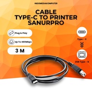 Sanurpro Type-C To Printer Cable 3M Cable Type-C To Printer Sanurpro 3M Printer Cable 3M Sanurpro
