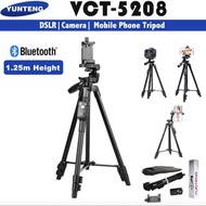 พร้อมส่ง ของแท้100% ขาตั้งกล้อง มือถือ Yunteng VCT-5208 TRIPOD มีรีโมทบลูทูธ ขาตั้งมือถือ พกพาได้