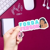 FORDA FERSON Statement Sticker | Waterproof Vinyl Stickers | Aqua Flask | Laptop | Tumbler Stickers