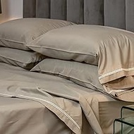 23 THREADS K101 Series Luxury Bed Sheet Set with Ctrl+Z Technology, 1 Fitted Sheet, 1 Flat Sheet, an