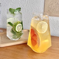 550ML Square Tall Highball Transparent Sparkling Water Glass [Juice/Ice Tea/Beer/Cocktail/Milkshake]