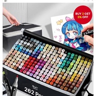 262-Pack Double-Ended Oil-Based Permanent Markers | Professional Art Pens for Painting & Creative Pr