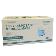 Mixshop 3 Ply Medical Mask, 50 pcs with Box, Ear Loop Type - Various Colours