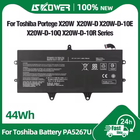 11.4V 3760mAh Laptop Battery PA5267U-1BRS for Toshiba Portege X20W Series X20W-D-10E X20W-D-10Q X20W