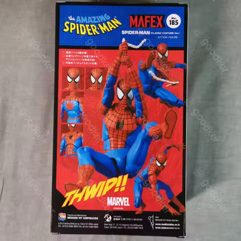 In Stock Classic Spider-Man Comics 6-inch Moving Figures Red and Blue Suit Medicom MAFEX No. 185