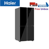 Haier 4 Door Glass Series Inverter Refrigerator Peti Sejuk 4 Pintu 516L HRF-IG525AM Haier 516L HRFIG525AMGB Free unbox