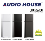 [BULKY] HITACHI R-VG690P7MS-GPW / R-VG690P7MS-GBK 550L 2 DOOR FRIDGE ***1 YEAR HITACHI WARRANTY***