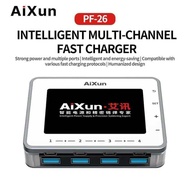 Aixun PF26 260W หน้าจอดิจิตอลอัจฉริยะ ที่ชาร์จความเร็วสูงมัลติพอร์ตสำหรับซ่อมแท็บเล็ตโทรได้มือถืออุป