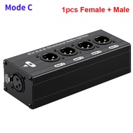 6.35MM Port XLR Balanced Audio Splitter 1 In 4 Out XLR Audio Splitter XLR Audio Signal Splitter Box