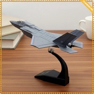[flameer1] F-35 Fighter Jet Model No Assembly Toy Vehicle Detailed Finish for Desk,
