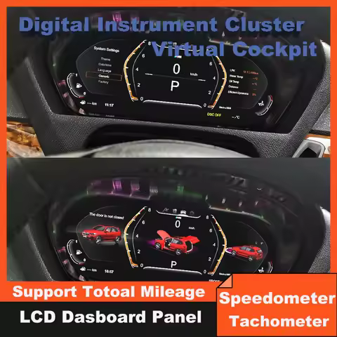 12.3''Inch LCD Display Digital Instrument Gauge Cluster Virtual Cockpit Panel For BMW E70 E71 X5 X6 