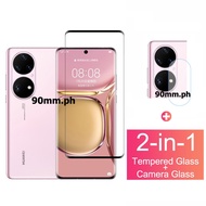 Huawei P50 Pro Tempered Glass High Quality Screen Protector for Huawei P50 P40 P30 Mate 40 30 Pro Lite P40 Pro+ Tempered Glass Full Protective Glass Film with Lens Protector