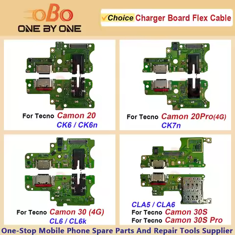 USB Charging Port Board For Tecno Camon 20 30 30S Pro 4G 5G CK6 Ck7n CL6 CL8 CLA5 Charger Dock Conne