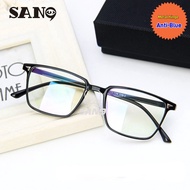 【Replaceable lenses】COD (San9)Korean Classic Anti-blue Eyeglasses Women/Men