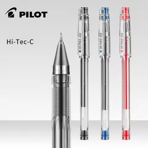 6/12pcs Japan PILOT HI-TEC-C Needle Tube Gel Pen Fine BLLH-20C4 Student Office Signature Pen 0.25/0.