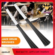 2Pcs Cajon Brush Telescoping Drum Brushes Nylon Sticks Percussion for Jazz Stick Drum Musical