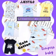 Baby Romper Boy Girl Newborn Clothes 0-12m Baju Baby Boy Girl Set Jumpsuit Bayi Lelaki Perempuan R3