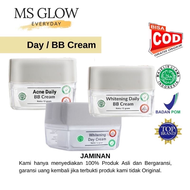 Ms Glow Whitening Day Cream - Mencerahkan Kulit Wajah - Melindungi dari Sinar Matahari - Ratu Kosmetik Online
