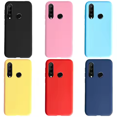For Huawei P30 Lite Case Plain Slim Soft Matte Silicon TPU Phone Cases For Huawei P30 Lite P30Lite P