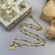 CD Star Necklace Gold Ladies Necklace