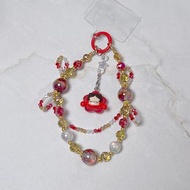 正版POP Mart skull panda萌粒手機鏈